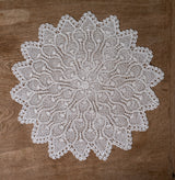 Crochet Doily - White & Ecru