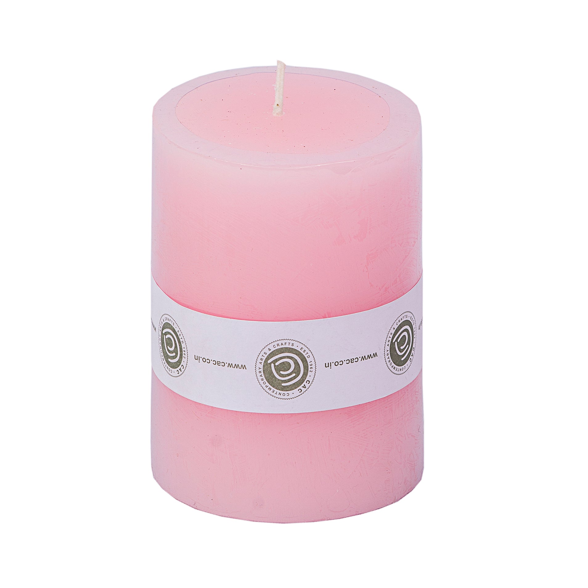 Pillar Candle Light Pink Contemporary Arts Crafts pillar-candle-light-pink-contemporary-arts-crafts