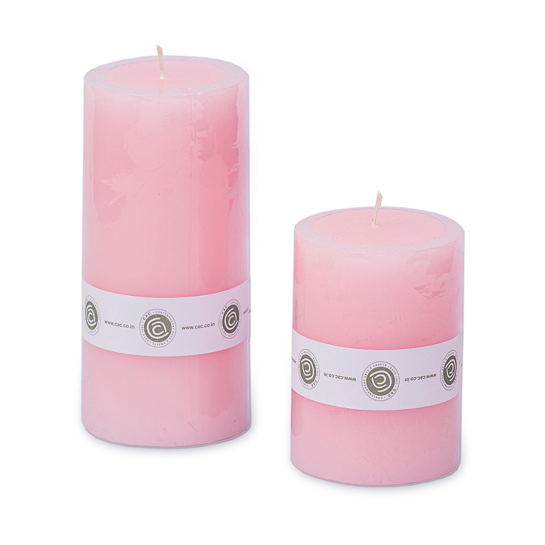 Pillar Candle Light Pink Contemporary Arts Crafts pillar-candle-light-pink-contemporary-arts-crafts