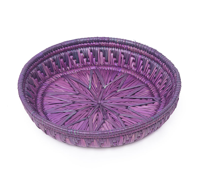 Nyasi Grass Basket -Purple