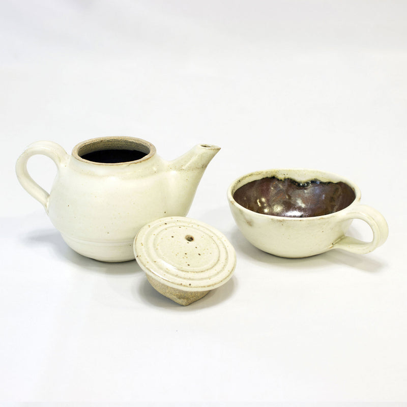 Tea pot with Cup - Ivory