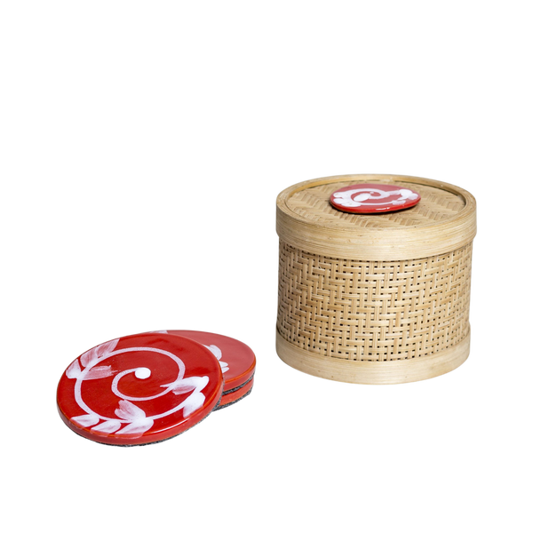 Coasters in a Box Red